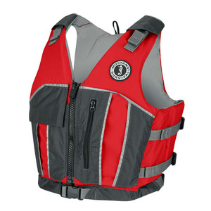 Mustang Reflex Foam Vest - Red/Grey - XL/XXL, made by Mustang Survival - MV7020-861-XL/XXL-216 Mustang Reflex Foam Vest - Red/Grey - XL/XXL, made by Mustang Survival - MV7020-861-XL/XXL-216