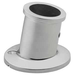 Whitecap Top-Mounted Flag Pole Socket - Stainless Steel - 1" ID, made by Whitecap - 6147 Whitecap Top-Mounted Flag Pole Socket - Stainless Steel - 1" ID, made by Whitecap - 6147