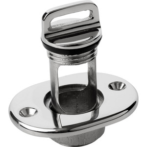 Sea-Dog Oblong Captive Garboard Drain & Plug - 316 Stainless Steel, made by Sea-Dog - 520065-1 Sea-Dog Oblong Captive Garboard Drain & Plug - 316 Stainless Steel, made by Sea-Dog - 520065-1