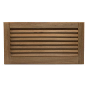 Whitecap Teak Louvered Insert - 9-3/8" x 18" x 3/4", made by Whitecap - 60716 Whitecap Teak Louvered Insert - 9-3/8" x 18" x 3/4", made by Whitecap - 60716