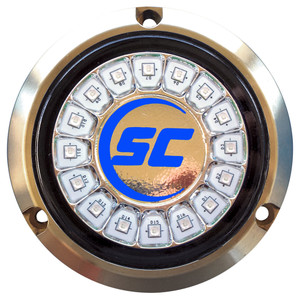 Shadow-Caster Ultra Blue Single Color Underwater Light - 16 LEDs - Bronze, made by Shadow-Caster LED Lighting - SCR-16-UB-BZ-10 Shadow-Caster Ultra Blue Single Color Underwater Light - 16 LEDs - Bronze, made by Shadow-Caster LED Lighting - SCR-16-UB-BZ-10
