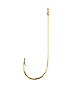 Eagle Claw Gold Aberdeen 100ct Size 2, made by Eagle Claw - Eagle Claw Gold Aberdeen 100ct Size 2, made by Eagle Claw -