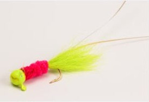 Slater Electric Chicken Jig 1/32 Chart/Pink/Chart #6 Hook 2pk, made by Slater's - Slater Electric Chicken Jig 1/32 Chart/Pink/Chart #6 Hook 2pk, made by Slater's -