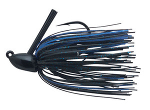 Booyah Boo Jig 1/2 Black/Blue, made by Booyah Baits - Booyah Boo Jig 1/2 Black/Blue, made by Booyah Baits -