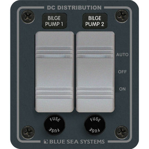 Blue Sea 8664 Contura 2 Bilge Pump Control Panel, made by Blue Sea Systems - 8664 Blue Sea 8664 Contura 2 Bilge Pump Control Panel, made by Blue Sea Systems - 8664