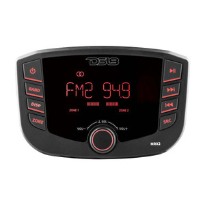 DS18 MRX2 Marine Stereo w/AM/FM/BT- 2 Zone, made by DS18 - MRX2 DS18 MRX2 Marine Stereo w/AM/FM/BT- 2 Zone, made by DS18 - MRX2