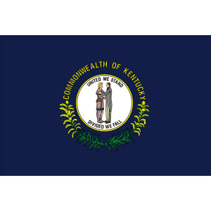 Kentucky State Nylon Flag, made by Flagsource - Kentucky State Nylon Flag, made by Flagsource -