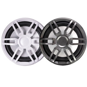 FUSION XS-SL10SPGW XS Series 10" 600 Watt Sports Marine Subwoofer - Sports White & Grey Grill Options, made by Fusion - 010-02198-20 FUSION XS-SL10SPGW XS Series 10" 600 Watt Sports Marine Subwoofer - Sports White & Grey Grill Options, made by Fusion - 010-02198-20