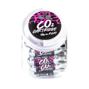 CO2 Refill Road Cartridges, Qty 40 Jar, 16g, made by MUC-OFF - 20118 CO2 Refill Road Cartridges, Qty 40 Jar, 16g, made by MUC-OFF - 20118