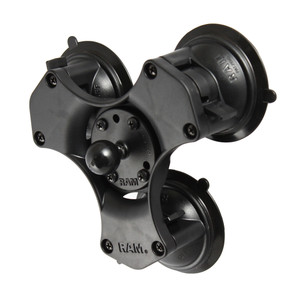 RAM Mount Twist-Lock Triple Suction Cup Ball Base, made by RAM Mounting Systems - RAP-B-365-224-1U RAM Mount Twist-Lock Triple Suction Cup Ball Base, made by RAM Mounting Systems - RAP-B-365-224-1U