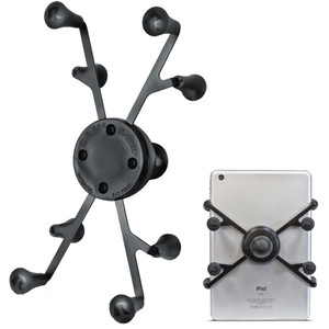 RAM Mount X-Grip Universal Tablet Holder w/1" Ball, made by RAM Mounting Systems - RAM-HOL-UN8BU RAM Mount X-Grip Universal Tablet Holder w/1" Ball, made by RAM Mounting Systems - RAM-HOL-UN8BU