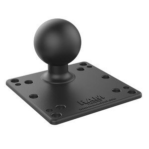 RAM Mount RAM® Steel Reinforced 100x100mm VESA Plate w/Ball, made by RAM Mounting Systems - RAM-D-246U-IN1 RAM Mount RAM® Steel Reinforced 100x100mm VESA Plate w/Ball, made by RAM Mounting Systems - RAM-D-246U-IN1