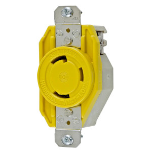 Hubbell Hbl26cm10 30a Receptacle, made by Hubbell Wiring - HBL26CM10 Hubbell Hbl26cm10 30a Receptacle, made by Hubbell Wiring - HBL26CM10
