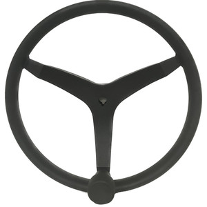 Uflex - V46 - 13.5" Stainless Steel Steering Wheel w/Speed Knob - Black, made by Uflex USA - V46B Uflex - V46 - 13.5" Stainless Steel Steering Wheel w/Speed Knob - Black, made by Uflex USA - V46B