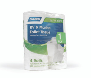 Camco 1 Ply Toilet Tissue 4 Rolls - 40276