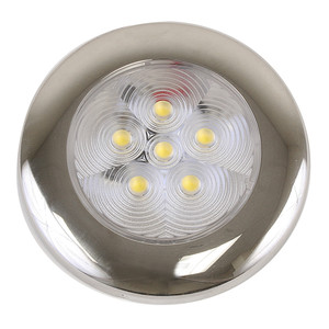 Scandvik B3 Downlight Surface Mount - Cool White - SS Trim - IP67 - 12/24V, made by Scandvik - 41320P Scandvik B3 Downlight Surface Mount - Cool White - SS Trim - IP67 - 12/24V, made by Scandvik - 41320P