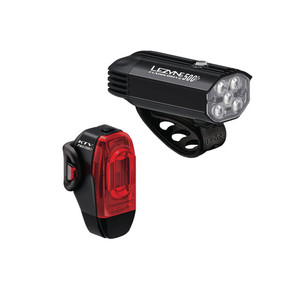 Lezyne Fusion Drive 500+ / Ktv Drive Pro+ Pair Light Set, made by Lezyne - Lezyne Fusion Drive 500+ / Ktv Drive Pro+ Pair Light Set, made by Lezyne -