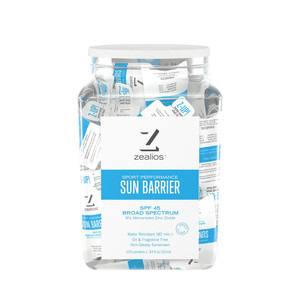 Zealios Sun Barrier SPF 45 Sunscreen - 0.34oz 100ct Tub, made by Zealios - Zealios Sun Barrier SPF 45 Sunscreen - 0.34oz 100ct Tub, made by Zealios -