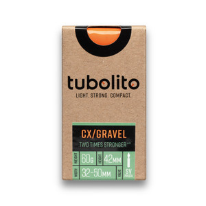 Tubolito Tubo CX Gravel 700C 42mm SV, made by Tubolito - Tubolito Tubo CX Gravel 700C 42mm SV, made by Tubolito -