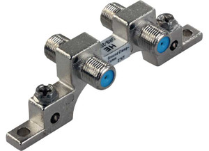 Ground Block Dual Port Hd/sat/catv, made by JR PRODUCTS - 47865 Ground Block Dual Port Hd/sat/catv, made by JR PRODUCTS - 47865