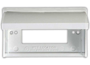 Weatherproof Gfci Outlet Cover Polar White, made by JR PRODUCTS - 47515 Weatherproof Gfci Outlet Cover Polar White, made by JR PRODUCTS - 47515