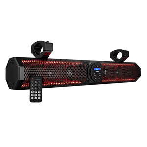 DS18 26" Marine Amplified Sound Bar w/Bluetooth 600W w/6 Speaker System & RGB LED - SB26BTXRGB, made by DS18 - SB26BTXRGB DS18 26" Marine Amplified Sound Bar w/Bluetooth 600W w/6 Speaker System & RGB LED - SB26BTXRGB, made by DS18 - SB26BTXRGB