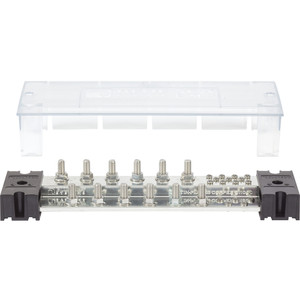 Blue Sea PowerBar 1000 - 12 3/8" Terminal Studs w/Cover - 1991, made by Blue Sea Systems - 1991 Blue Sea PowerBar 1000 - 12 3/8" Terminal Studs w/Cover - 1991, made by Blue Sea Systems - 1991