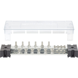 Blue Sea PowerBar 1000 - 12 5/16" Terminal Studs w/Cover - 1993, made by Blue Sea Systems - 1993 Blue Sea PowerBar 1000 - 12 5/16" Terminal Studs w/Cover - 1993, made by Blue Sea Systems - 1993