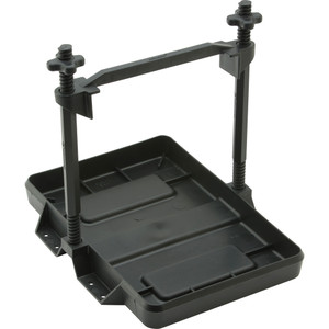 Attwood Heavy-Duty All-Plastic Adjustable Battery Tray - 27 Series - 9098-5, made by Attwood Marine - 9098-5 Attwood Heavy-Duty All-Plastic Adjustable Battery Tray - 27 Series - 9098-5, made by Attwood Marine - 9098-5