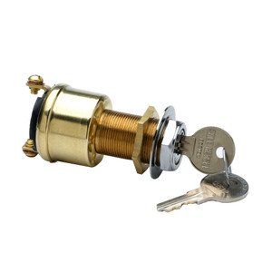 Cole Hersee 2 Position Brass Ignition Switch - M-489-BP, made by Cole Hersee - M-489-BP Cole Hersee 2 Position Brass Ignition Switch - M-489-BP, made by Cole Hersee - M-489-BP