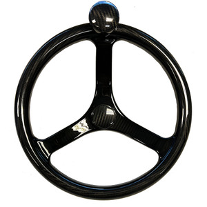 Schmitt Marine Carbon Fiber Primus Wheel w/Knob 13.5" w/Sanntoprene Finger Grip 3/4" Tapered Shaft w/CF Nut - 7461321FGK-CFN, made by Schmitt Marine - 7461321FGK-CFN Schmitt Marine Carbon Fiber Primus Wheel w/Knob 13.5" w/Sanntoprene Finger Grip 3/4" Tapered Shaft w/CF Nut - 7461321FGK-CFN, made by Schmitt Marine - 7461321FGK-CFN