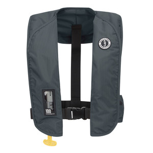 Mustang MIT 100 Convertible Inflatable PFD - Admiral Grey - MD2030-191-0-202, made by Mustang Survival - MD2030-191-0-202 Mustang MIT 100 Convertible Inflatable PFD - Admiral Grey - MD2030-191-0-202, made by Mustang Survival - MD2030-191-0-202