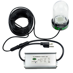 Hydro Glow SF100G 100W/120VVAC Underwater Dock Light - Green Anchored To Bottom - SF100G, made by Hydro Glow - SF100G Hydro Glow SF100G 100W/120VVAC Underwater Dock Light - Green Anchored To Bottom - SF100G, made by Hydro Glow - SF100G