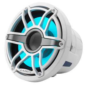 JL Audio M6 8" Marine Subwoofer w/Gloss White Sport Grille & Transflective™ LED Lighting - M6-8IB-S-GwGw-i-4 - 010-03081-00, made by JL Audio - 010-03081-00 JL Audio M6 8" Marine Subwoofer w/Gloss White Sport Grille & Transflective™ LED Lighting - M6-8IB-S-GwGw-i-4 - 010-03081-00, made by JL Audio - 010-03081-00