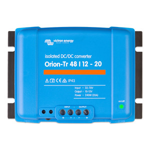 Victron Orion-Tr Smart DC-DC Charger Isolated 48/12 20A (240W) - ORI481224110, made by Victron Energy - ORI481224110 Victron Orion-Tr Smart DC-DC Charger Isolated 48/12 20A (240W) - ORI481224110, made by Victron Energy - ORI481224110