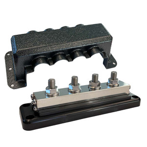 Victron Busbar 600A 4P & Cover 4X 3/8" Plus 4X M8 Terminals - VBB160040010, made by Victron Energy - VBB160040010 Victron Busbar 600A 4P & Cover 4X 3/8" Plus 4X M8 Terminals - VBB160040010, made by Victron Energy - VBB160040010