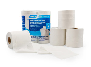 Camco RV & Marine 2 Ply Toilet Tissue 4 Rolls 500 Sheets - 40270 Camco RV & Marine 2 Ply Toilet Tissue 4 Rolls 500 Sheets - 40270