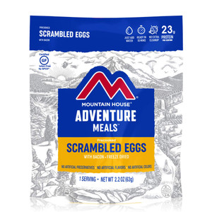 Scrambled Eggs W/ Bacon Cl, made by Mountain House - Scrambled Eggs W/ Bacon Cl, made by Mountain House -