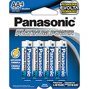 Platinum Power Aa 4-Pk, made by PANASONIC - Platinum Power Aa 4-Pk, made by PANASONIC -