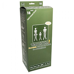 Disposable Urinals 18Pk, made by Travel John - Disposable Urinals 18Pk, made by Travel John -