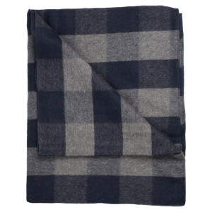 Woven Wool Navy/Gray Plaid 50, made by Peregrine - Woven Wool Navy/Gray Plaid 50, made by Peregrine -
