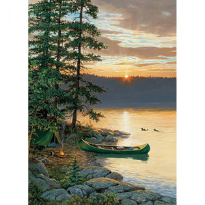 Canoe Lake Puzzle, made by COBBLE HILL - Canoe Lake Puzzle, made by COBBLE HILL -