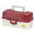 Plano 1-Tray Tackle Box w/Duel Top Access - Red Metallic/Off White, made by Plano - 620106