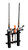 Sea Sense 2 Rod Holder Black, made by Sea Sense Marine -
