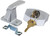 Locking Camper Door Latch Silver, made by JR PRODUCTS - 10805