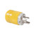Marinco Locking Plug - 15A, 125V - Yellow - 4721CR