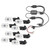 HEISE RGB Accent Light Kit - 8 Pack - HE-8MLRGBK, made by HEISE LED Lighting Systems - HE-8MLRGBK
