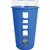 Vibe Glass Pint Silicone Blue, made by Eco Vessel -