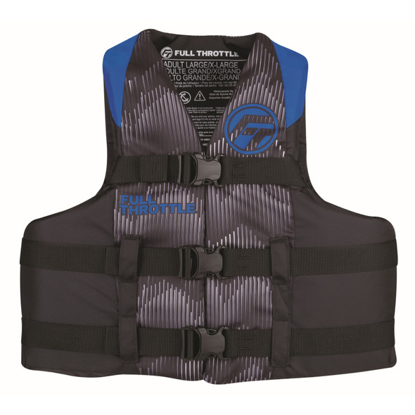 Full Throttle Adult Nylon Life Jacket S M Blue