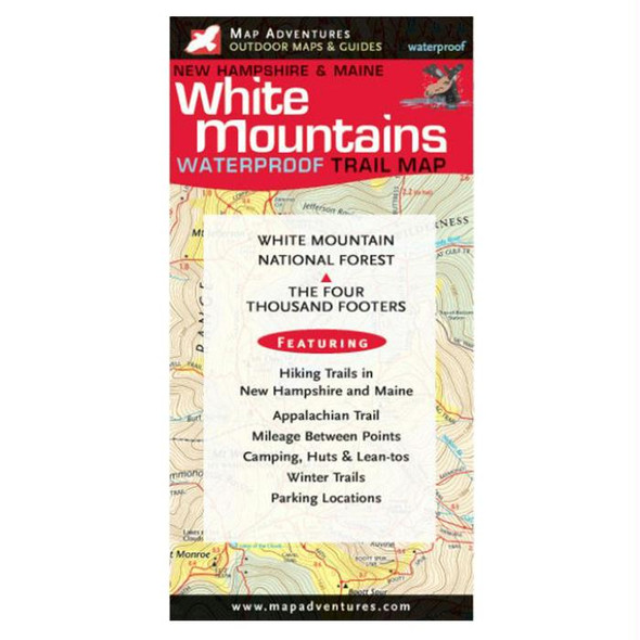 White Mtns Wateproof Trail Map